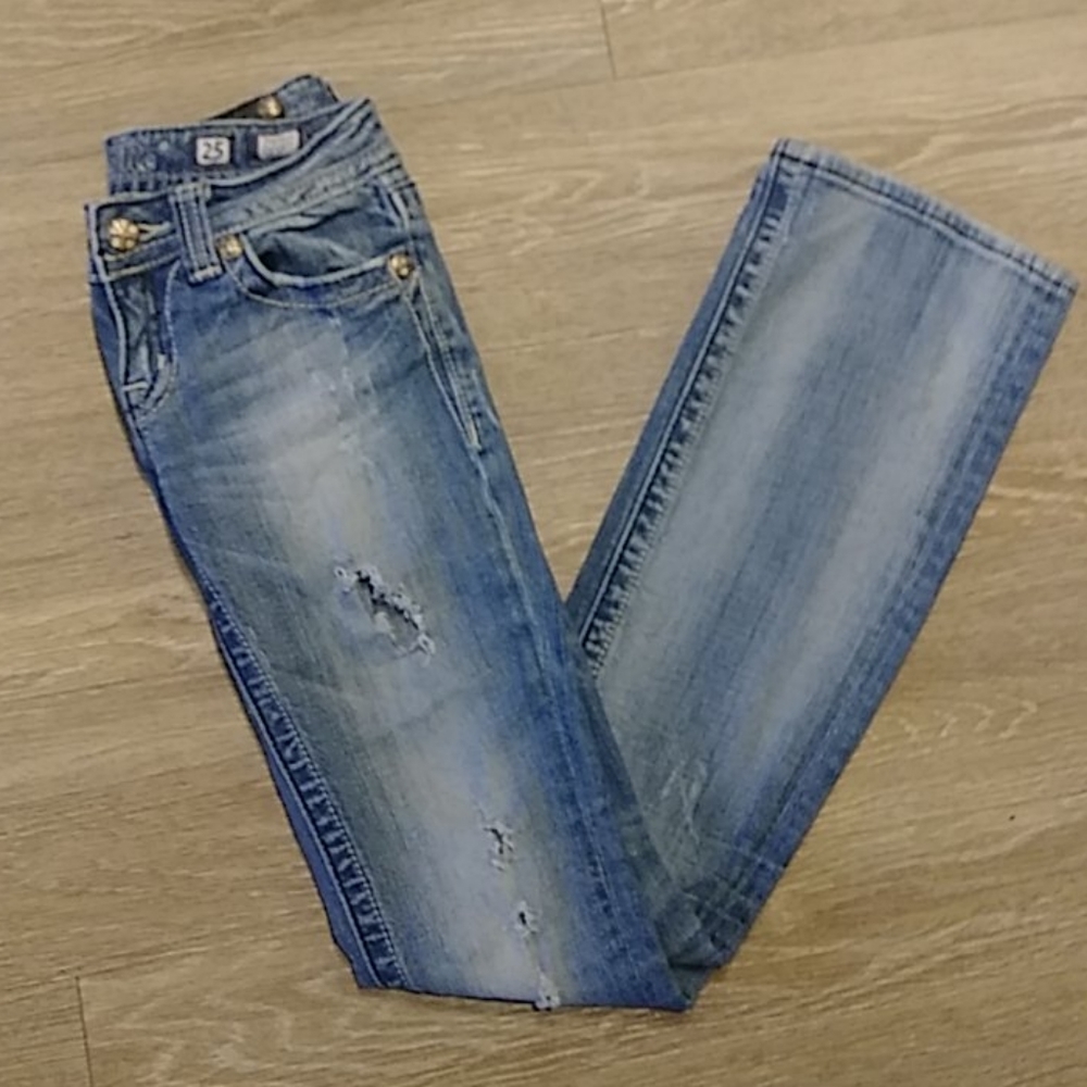 MissMe sz.25 denim jeans/destressed